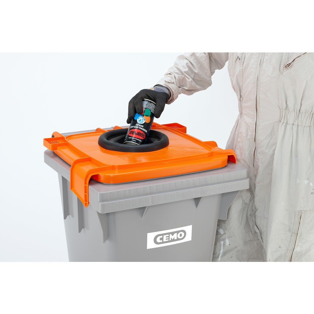 N° de l'image du produit 12 : Collecteur pour bombes aérosols CEMO, 120 litres