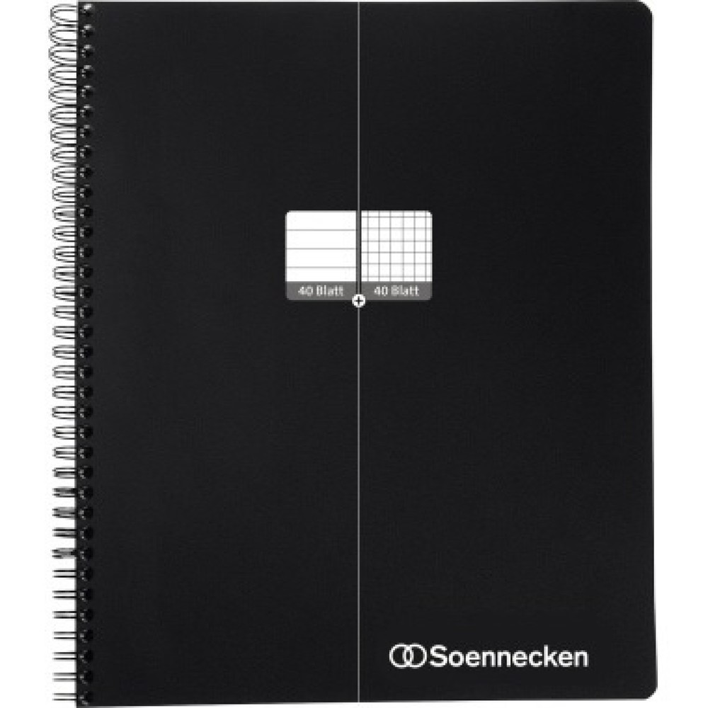 Produktabbildung: Soennecken Collegeblock TWIN 2346 DIN A4 40S. lin./40S. kar.