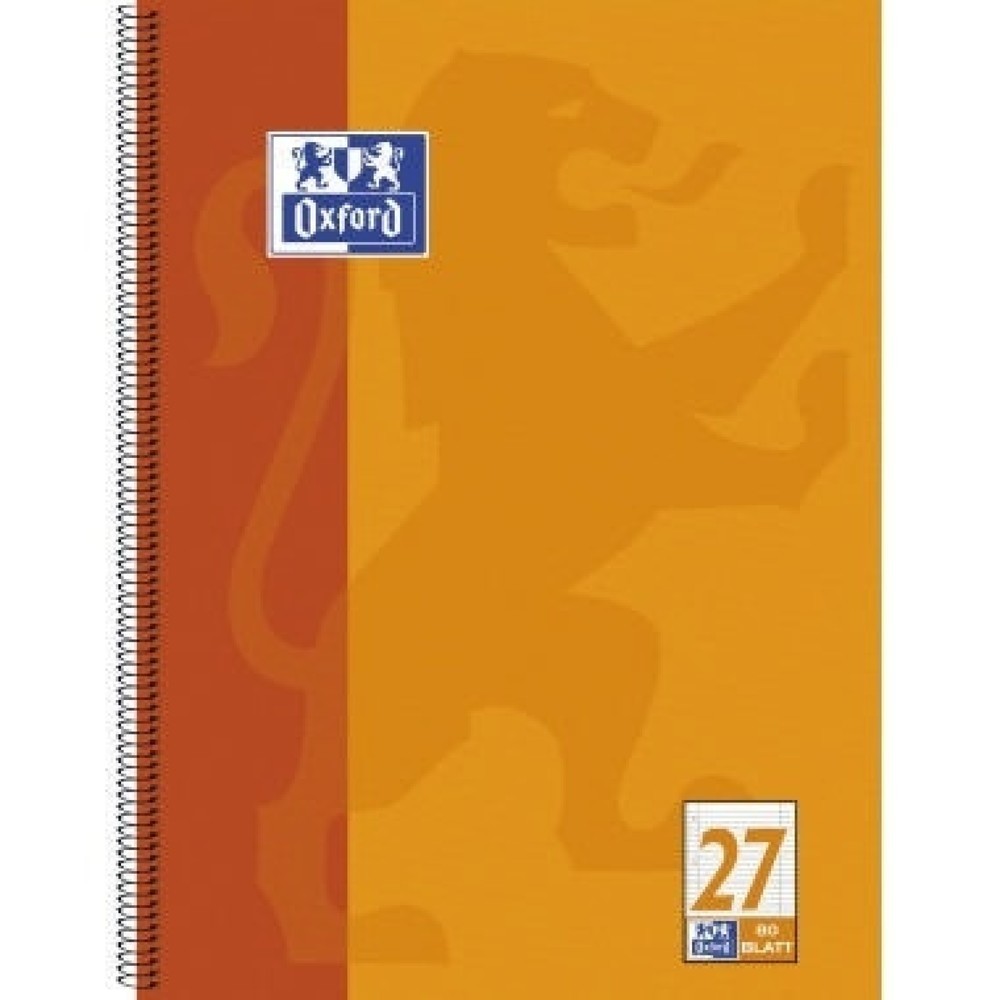 Produktabbildung: Oxford Collegeblock 100050360 A4 80Blatt 4fach Lochung lin.