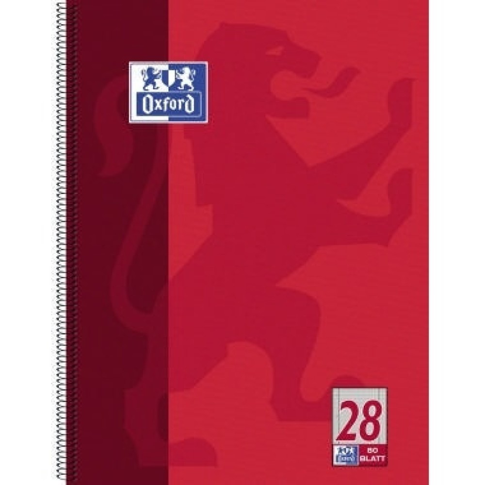 Produktabbildung: Oxford Collegeblock 100050361 A4 80Blatt 4fach Lochung kar.