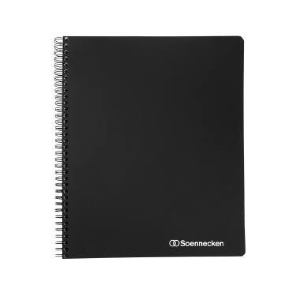 Produktabbildung: Soennecken Officebook 2354 DIN A5+ 90g 80Bl. Lineal/Lesezeichen kar.