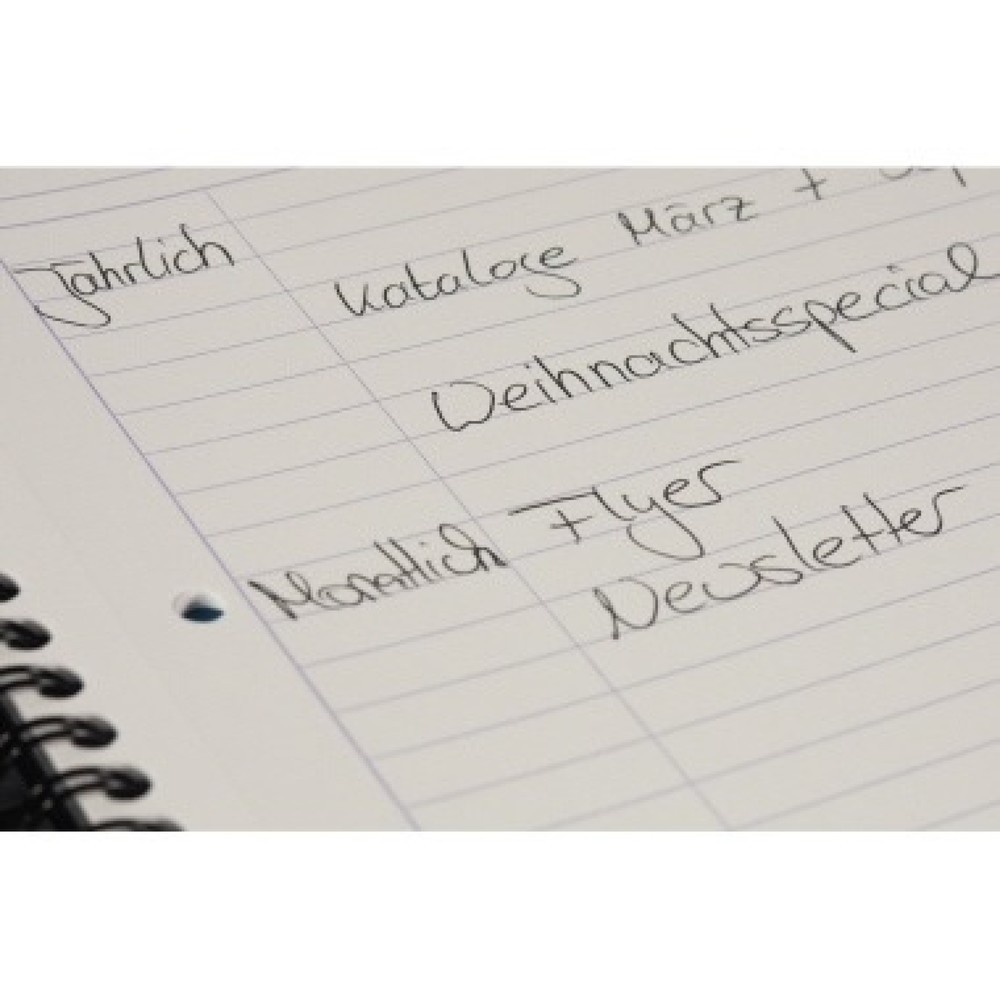 Produktabbildung Nr. 2: Soennecken Officebook 2350 DIN A4+ 90g 80Bl. 4fbg. Rand 3Register lin.