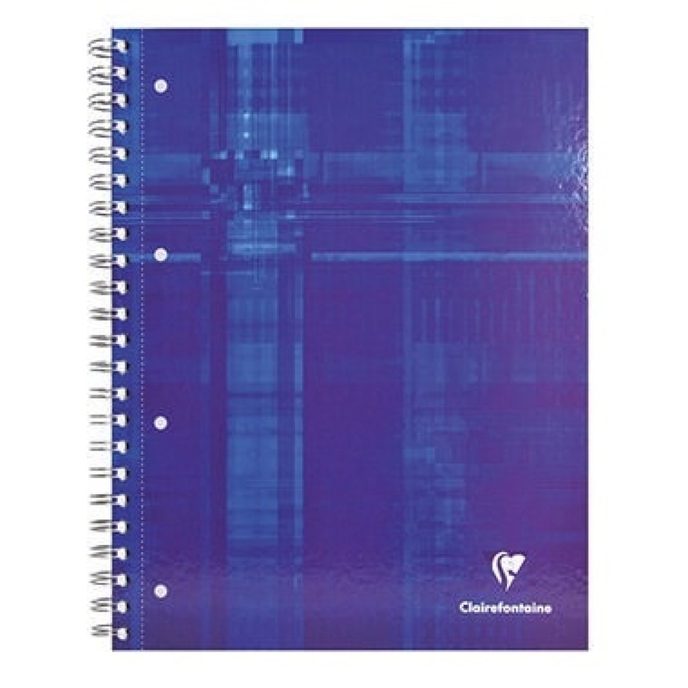 Produktabbildung: Clairefontaine Spiralnotizblock 82123C DIN A4 90g 80Bl. kar weiß