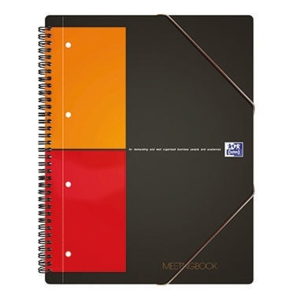Produktabbildung: Oxford Collegeblock Meetingbook 100102104 DIN A5+ kariert 80Blatt