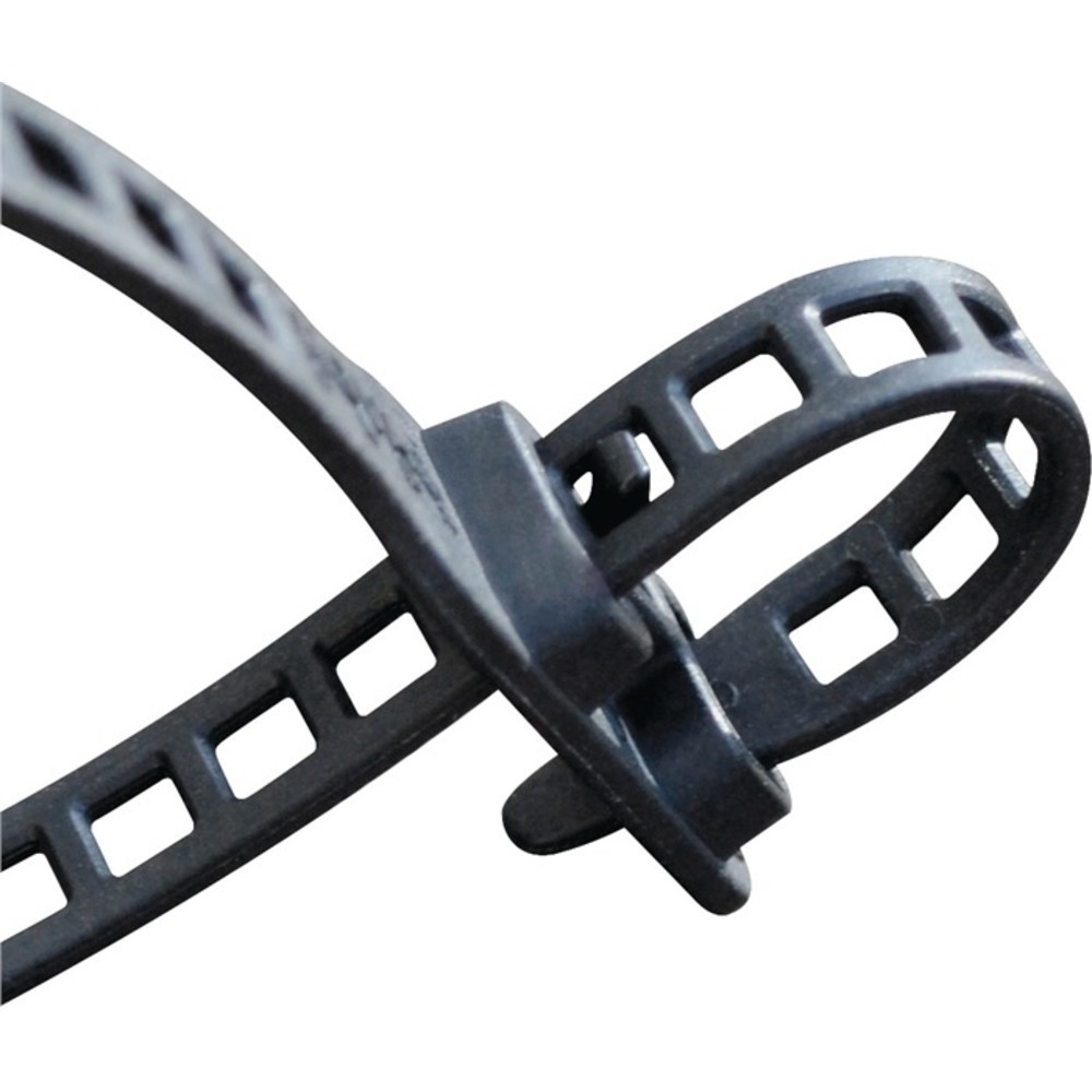 N° de l'image du produit 3 : Collier de câblage longueur 580 mm largeur 28 mm polyuréthane noir 3 pièces/sach