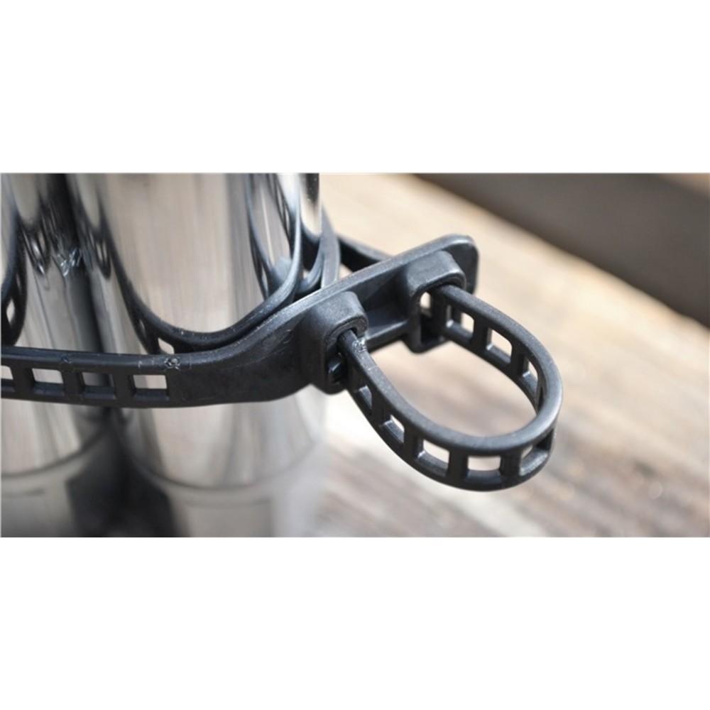 N° de l'image du produit 5 : Collier de câblage longueur 580 mm largeur 28 mm polyuréthane noir 3 pièces/sach