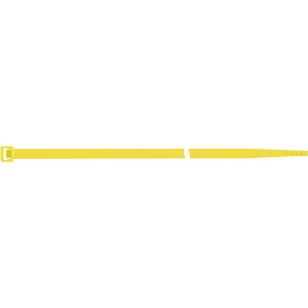 N° de l'image du produit 1 : Collier de câblage longueur 280 mm largeur 4,5 mm polyamide jaune 100 pièces/sac