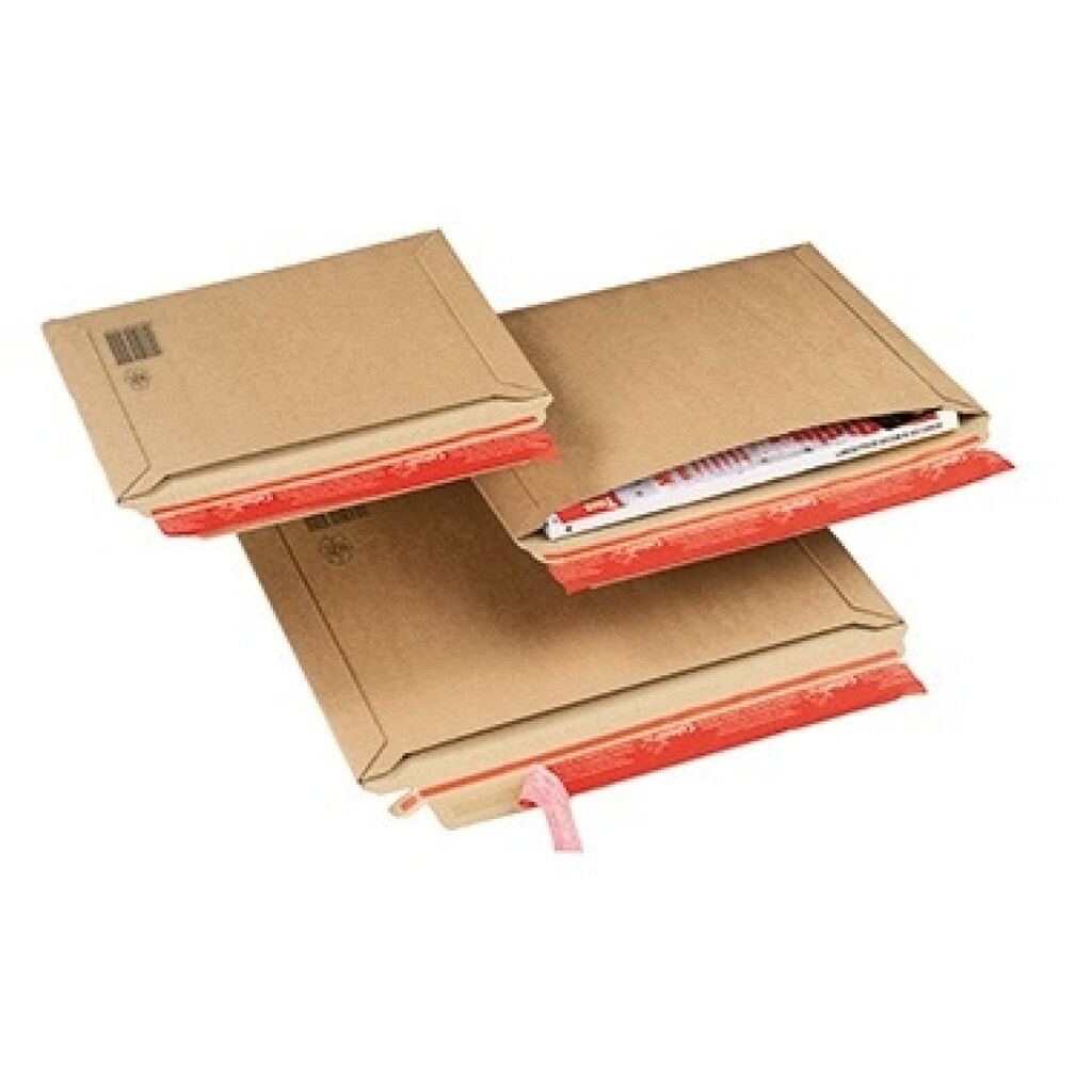 Produktabbildung Nr. 3: ColomPac Wellpappversandtasche 340x235x35 braun Querbefüllung
