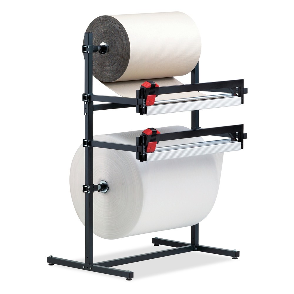 N° de l'image du produit 1 : Rocholz support de découpe double, avec deux unités de coupe, poids maximal du rouleau 130 kg, largeur de coupe 750 mm