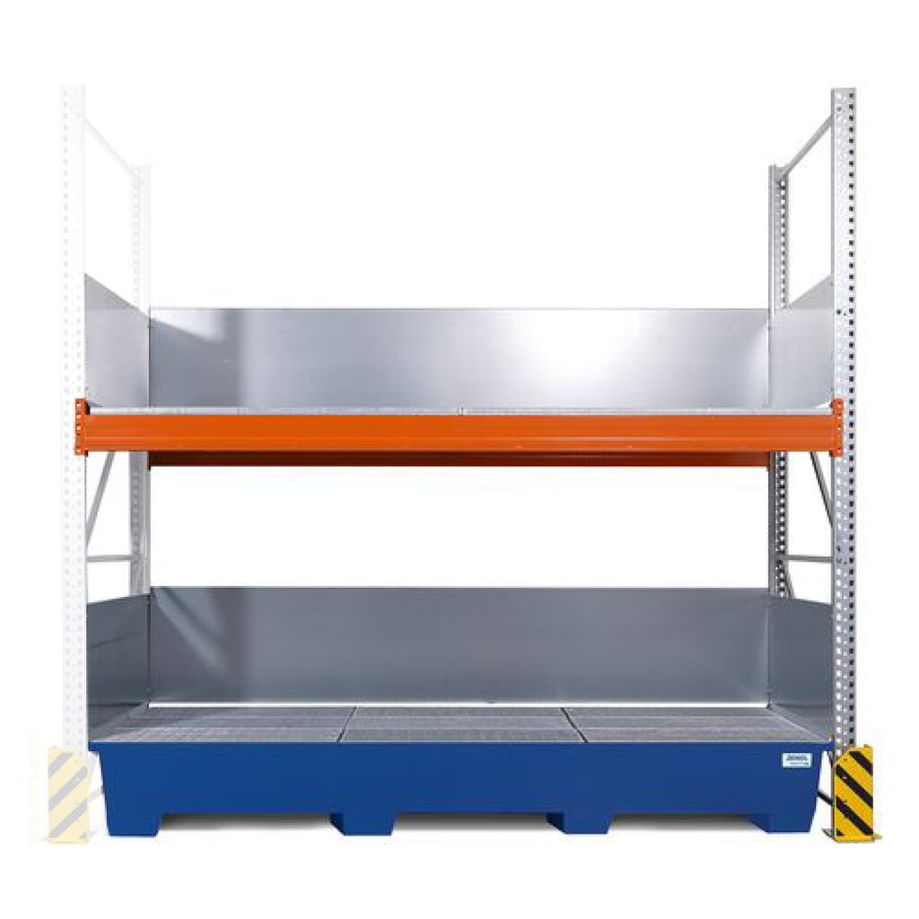 Combi-Regal 3 K6-I, für 6 IBC à 1.000 l, inkl. lackierter 1.000-l-Auffangwanne, AF Produktabbildung: Combi-Regal 3 K6-I, für 6 IBC à 1.000 l, inkl. lackierter 1.000-l-Auffangwanne, AF