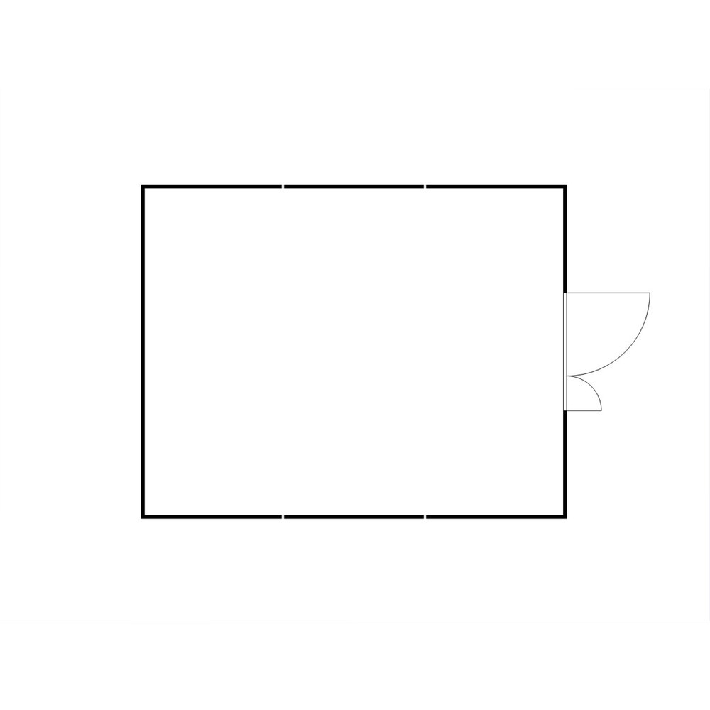N° de l'image du produit 2 : Combinaison de conteneur de matériaux FLADAFI®, isolé, 30 m², avec plancher en bois, haut. x larg. x prof. 2 405 x 5 080 x 6 520 mm, porte à doubles battants (division asymétrique), au centre de la face avant