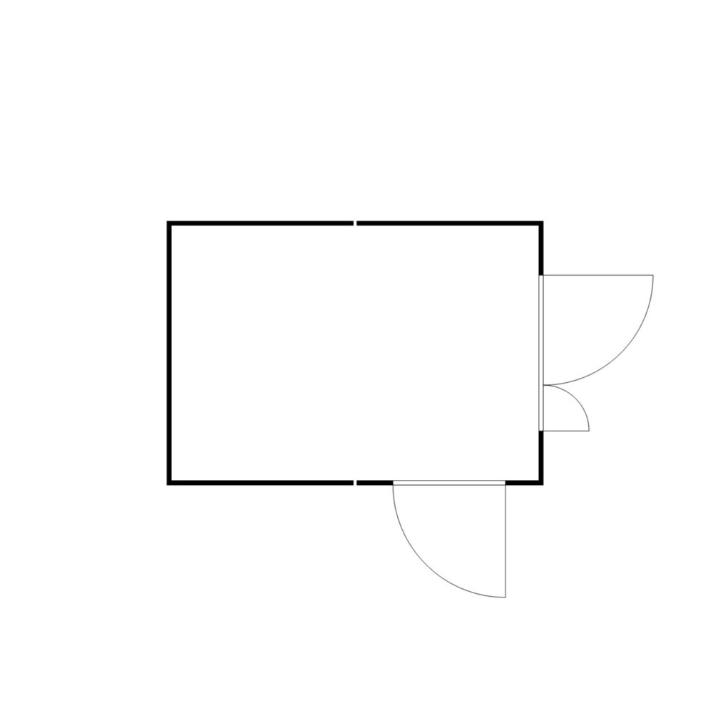 N° de l'image du produit 2 : Combinaison de conteneurs pour substances dangereuses SAFE Tank 2000, ALG, galvanisés, prémontés, dimensions extérieures 3 350x4 340x2 300 mm, porte à doubles battants (division asymétrique), au centre du côté court, porte supplémentaire,