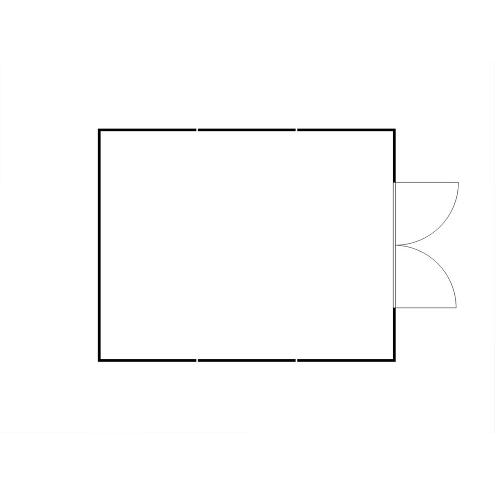 N° de l'image du produit 2 : Combinaison de conteneurs pour substances dangereuses SAFE Tank 5000, PLG, galvanisés, prémontés, dimensions extérieures 5 080x6 520x2 300 mm, porte à doubles battants, au milieu du côté court, surface de stockage 32 m²