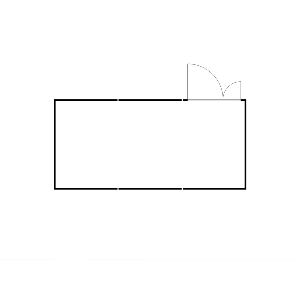 N° de l'image du produit 2 : Combinaison de conteneurs pour substances dangereuses SAFE Tank 3000, pour WGK 1-3, galvanisés, prémontés, dimensions extérieures 3 050x6 520x2 310 mm, porte à doubles battants (division asymétrique), au milieu du côté court, surface de