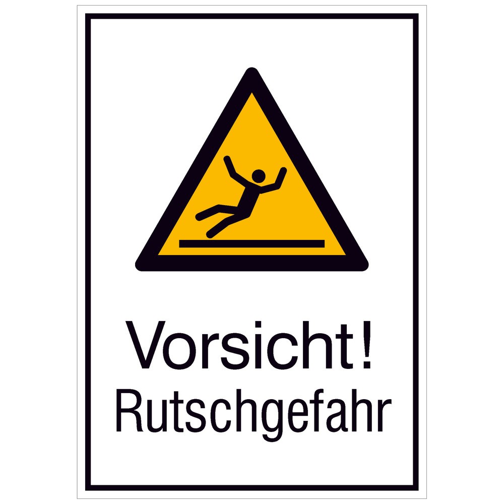 Illustration du produit: SafetyMarking® « Attention ! Risque de glissade », H x l 185 x 131 mm, film
