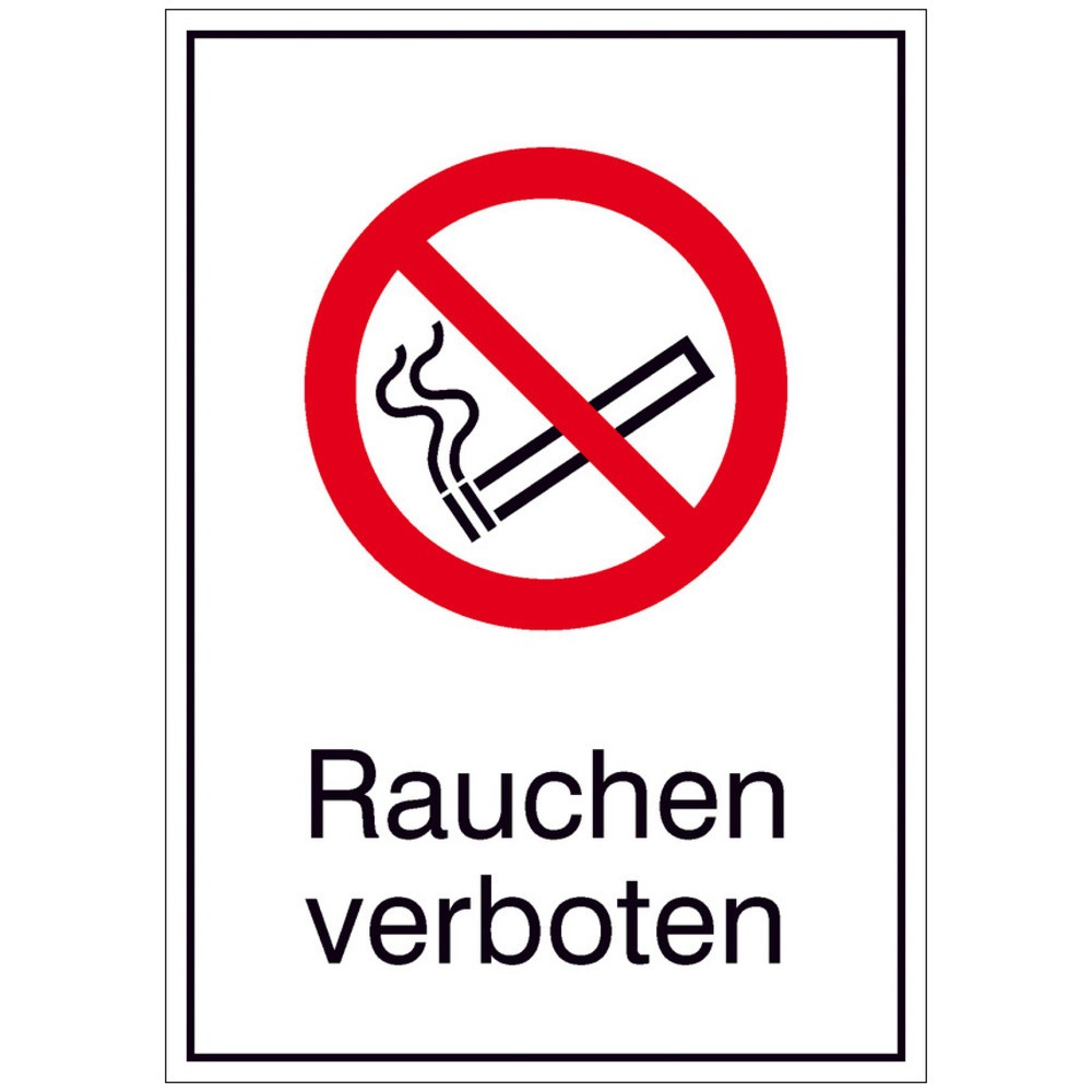 Illustration du produit: SafetyMarking® « Défense de fumer », H x l 185 x 131 mm, film