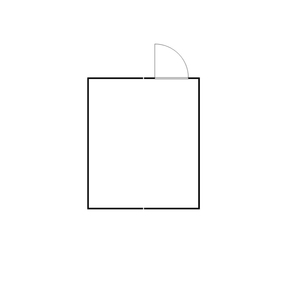 Productafbeelding nr. 2: Combinatie van materiaalcontainers FLADAFI®, gedemonteerd, 21 m², met houten vloer, hxbxd 2.150 x 5.080 x 4.340 mm, enkele draaideur, gecentreerd in de module