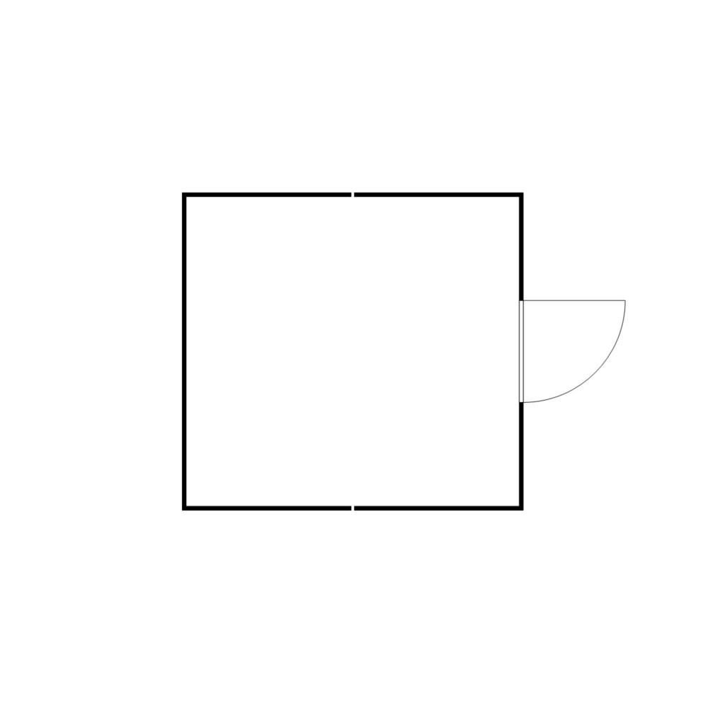 Productafbeelding nr. 2: Combinatie van containers voor gevaarlijke stoffen SAFE Tank 2500 PLG / ALG, geïsoleerd, voorgemonteerd, met kunststof coating RAL 9002, buitenafmetingen 4.350x4.340x2.510 mm, enkele draaideur, centraal in de voorzijde, opslagruimte 16 m²