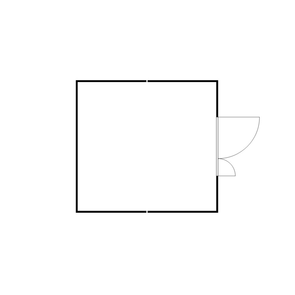 Productafbeelding nr. 2: Combinatie van containers voor gevaarlijke stoffen SAFE Tank 2500 PLG / ALG, geïsoleerd, voorgemonteerd, met kunststof coating RAL 9002, buitenafmetingen 4.350x4.340x2.510 mm, dubbele draaideur (asymmetrische verdeling), zijdelings in de lange zijde,