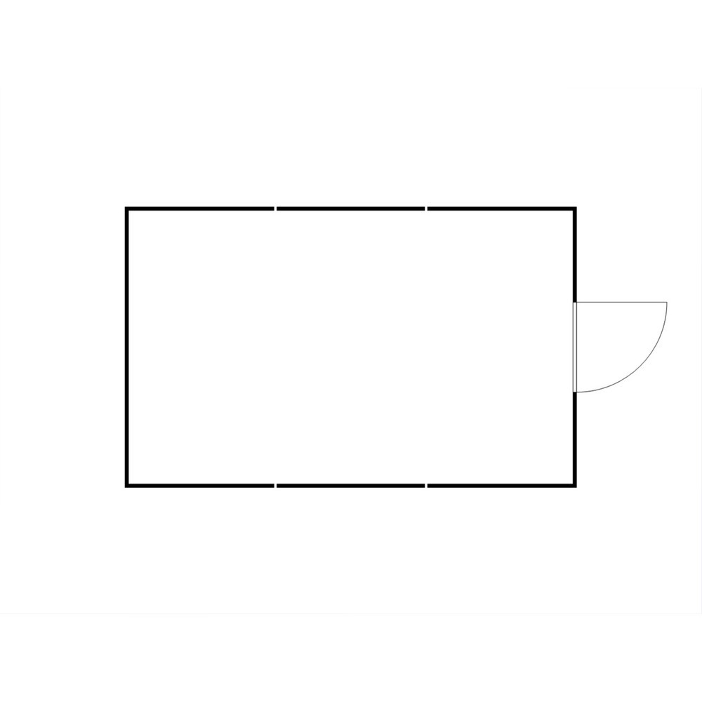 Productafbeelding nr. 2: Combinatie van materiaalcontainers FLADAFI®, isoleert, 25 m², met houten vloer, hxbxd 2.405 x 4.050 x 6.520 mm, enkele draaideur, gecentreerd aan de voorzijde