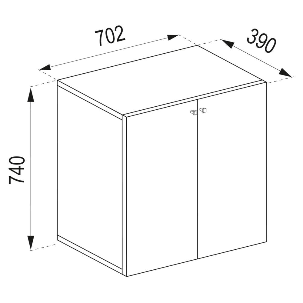 N° de l'image du produit 4 : VCM Commode Vandol V1, blanc