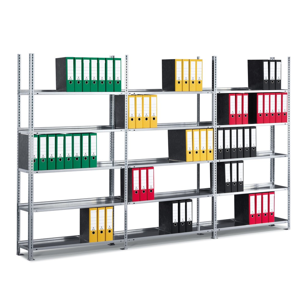 Product afbeelding: Archiefstelling META AV, eenzijdig, zonder afdekplaat, lichtgrijs, hxbxd 1.850 x 750 x 300 mm
