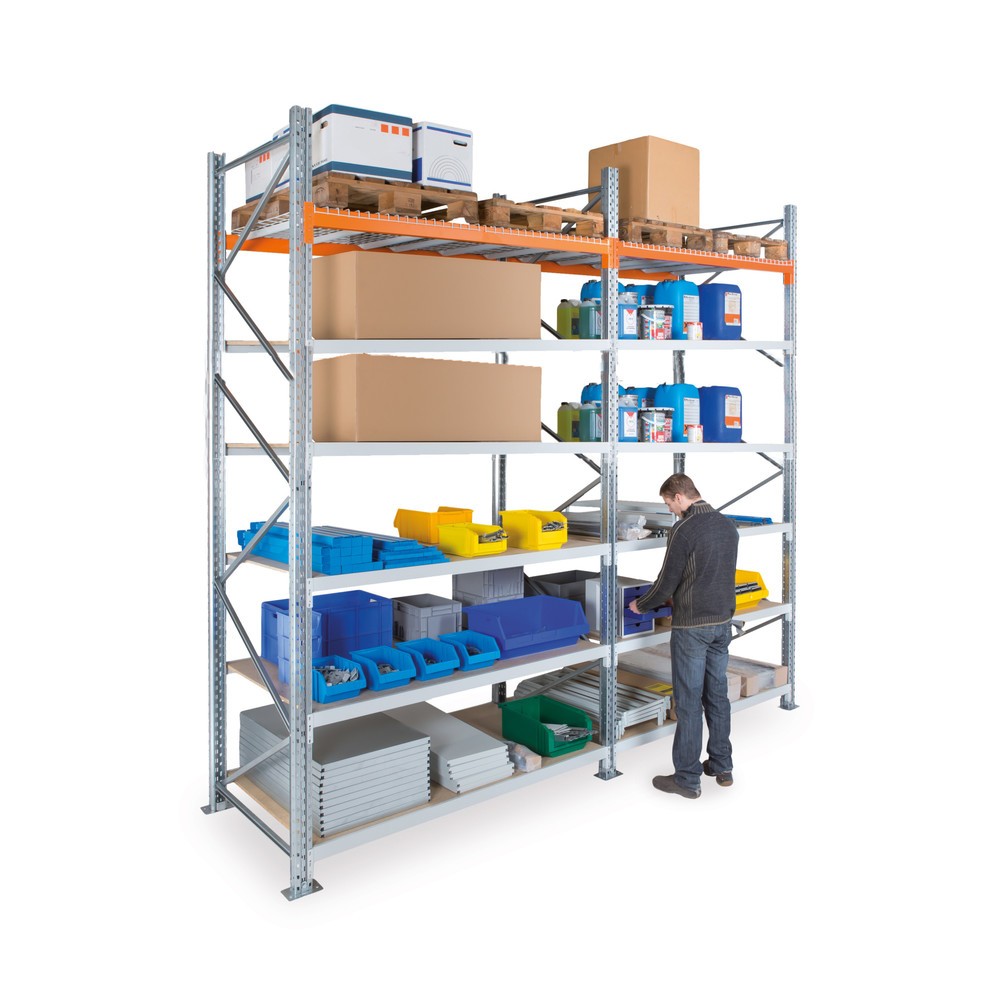 Productafbeelding nr. 9: Complete hybride rek ManOrga, grootvak- en palletrek, hxbxd 3.000 x 5.475 x 1.100 mm