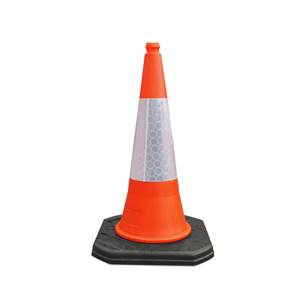 Illustration du produit: Cône de signalisation en plastique, rétro-réfléchissant, hauteur 1 000 mm