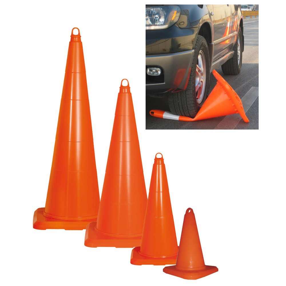 Illustration du produit: Cône de signalisation en PVC, pratiquable, hauteur de 900 mm