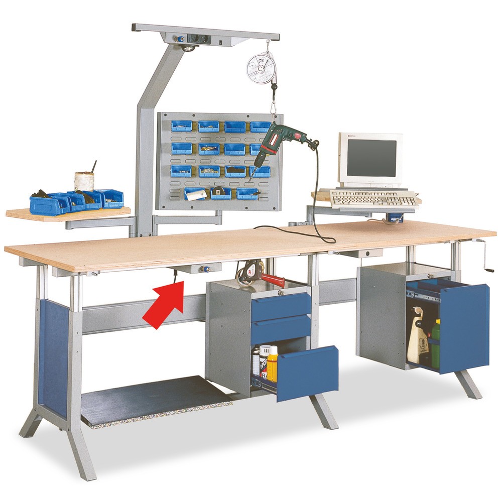 Imagen del producto: Conector de aire a presión para mesa de trabajo Bedrunka+Hirth, conector para soporte