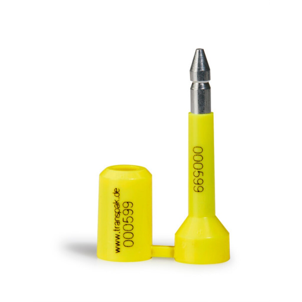 Produktabbildung: Container-Locplomben, 6-stellig, ISO 17712, Länge 65mm, Durchm.:8mm
