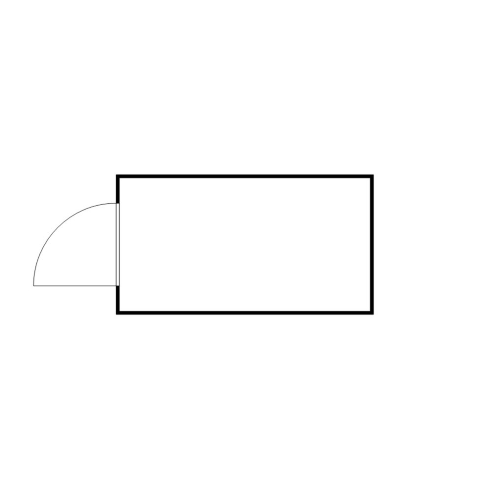 Productafbeelding nr. 2: FLADAFI® materiaalcontainer, verzinkt, gedemonteerd, 8 m², met houten vloer, hxbxd 2.150 x 4.050 x 2.170 mm, enkele draaideur, gecentreerd in de voorzijde