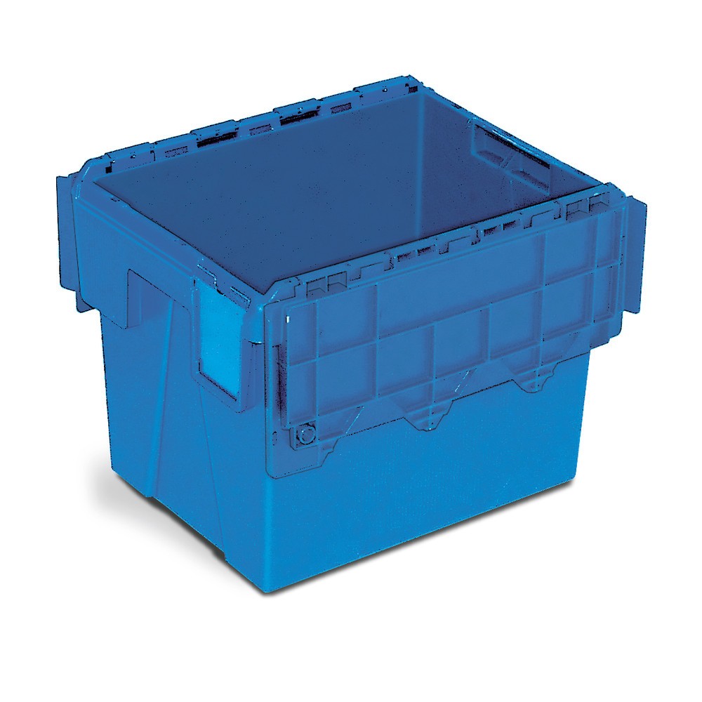 Número de imagen del producto 4: Eurocaja reutilizable de polipropileno con compartimento para etiquetas, 22 litros