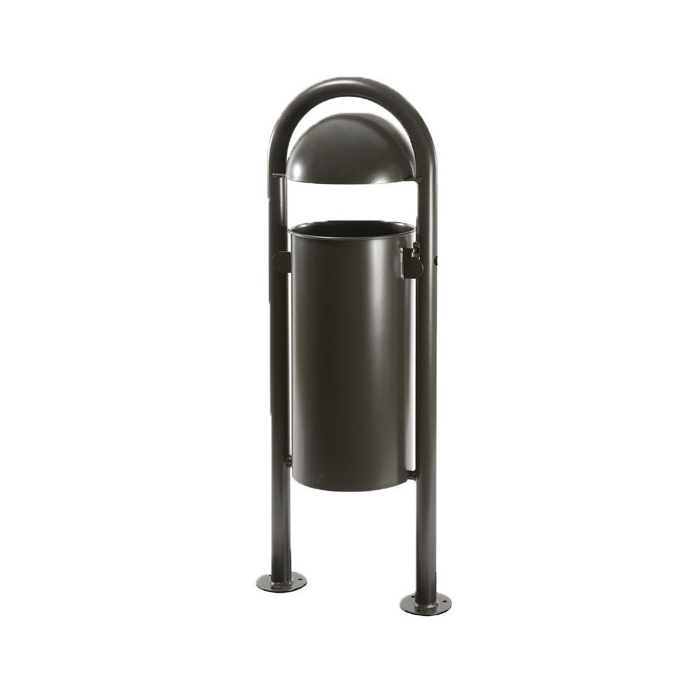 Illustration du produit: Conteneur à déchets RENNER avec capot hémisphérique modèle 7029, 40 litres, non perforée, galvanisée à chaud