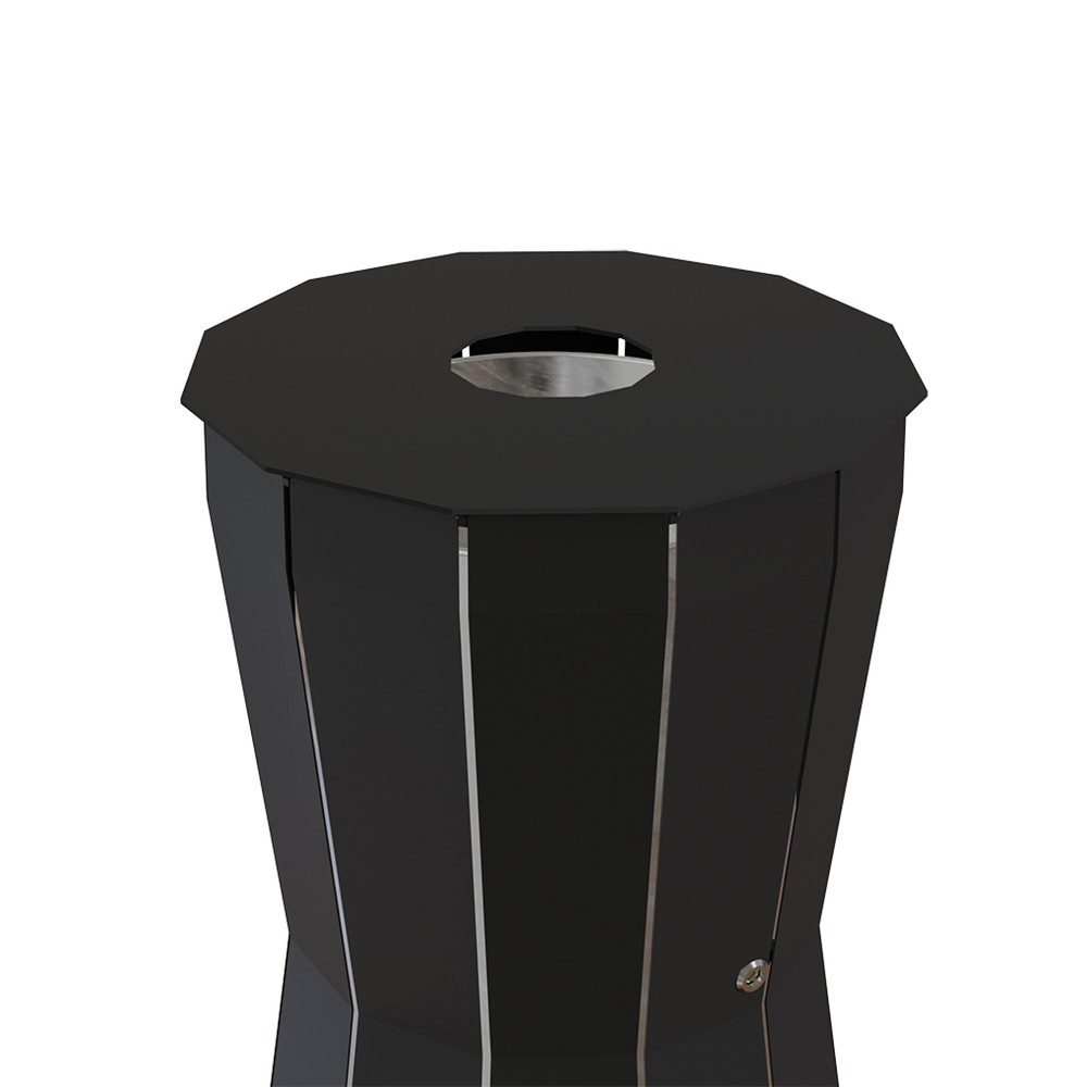 N° de l'image du produit 2 : Conteneur à déchets Style de RENNER, 80 litres, anthracite/fer micacé