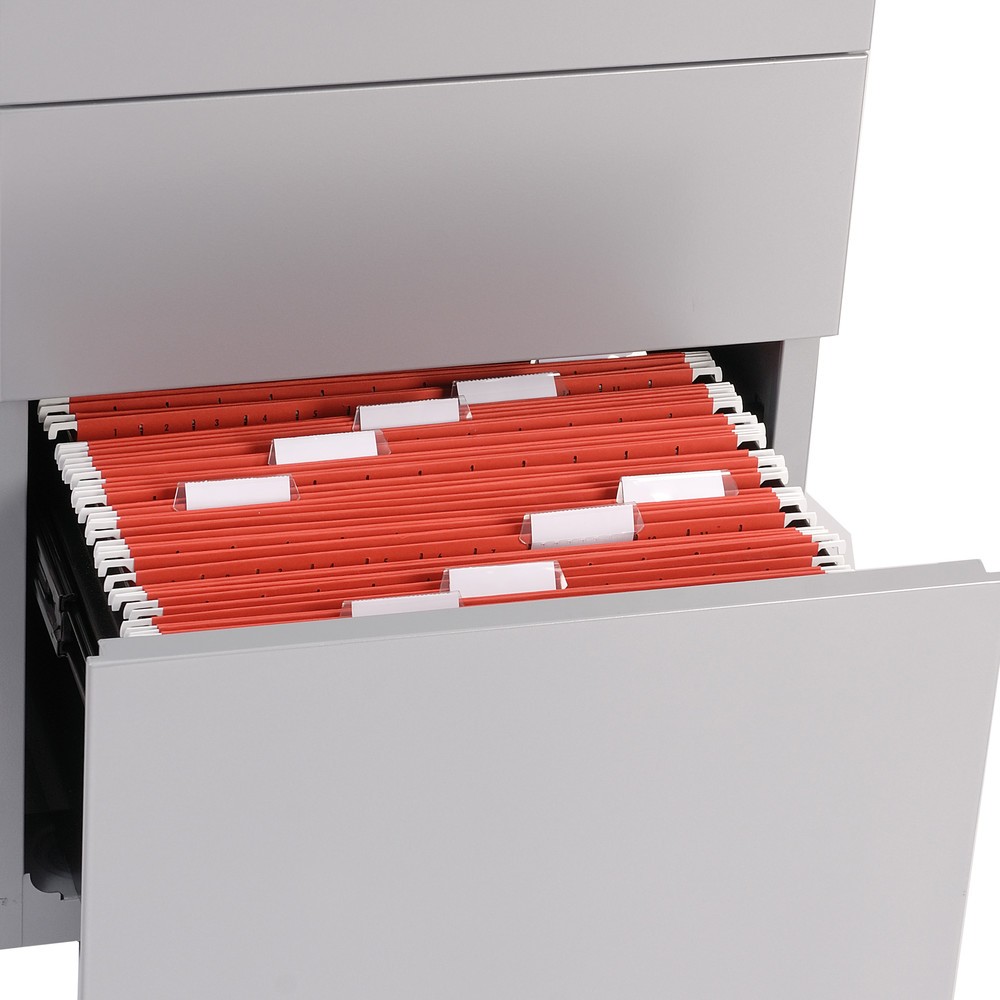 N° de l'image du produit 5 : Conteneur à roulettes Note™ avec dossiers suspendus et tiroir, H x l x P 495 x 420 x 565 mm, noir