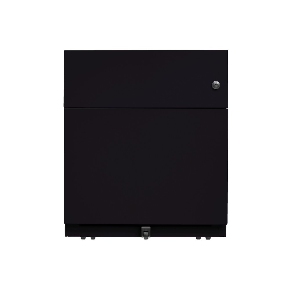 N° de l'image du produit 6 : Conteneur à roulettes Note™ avec dossiers suspendus et tiroir, H x l x P 495 x 420 x 565 mm, noir