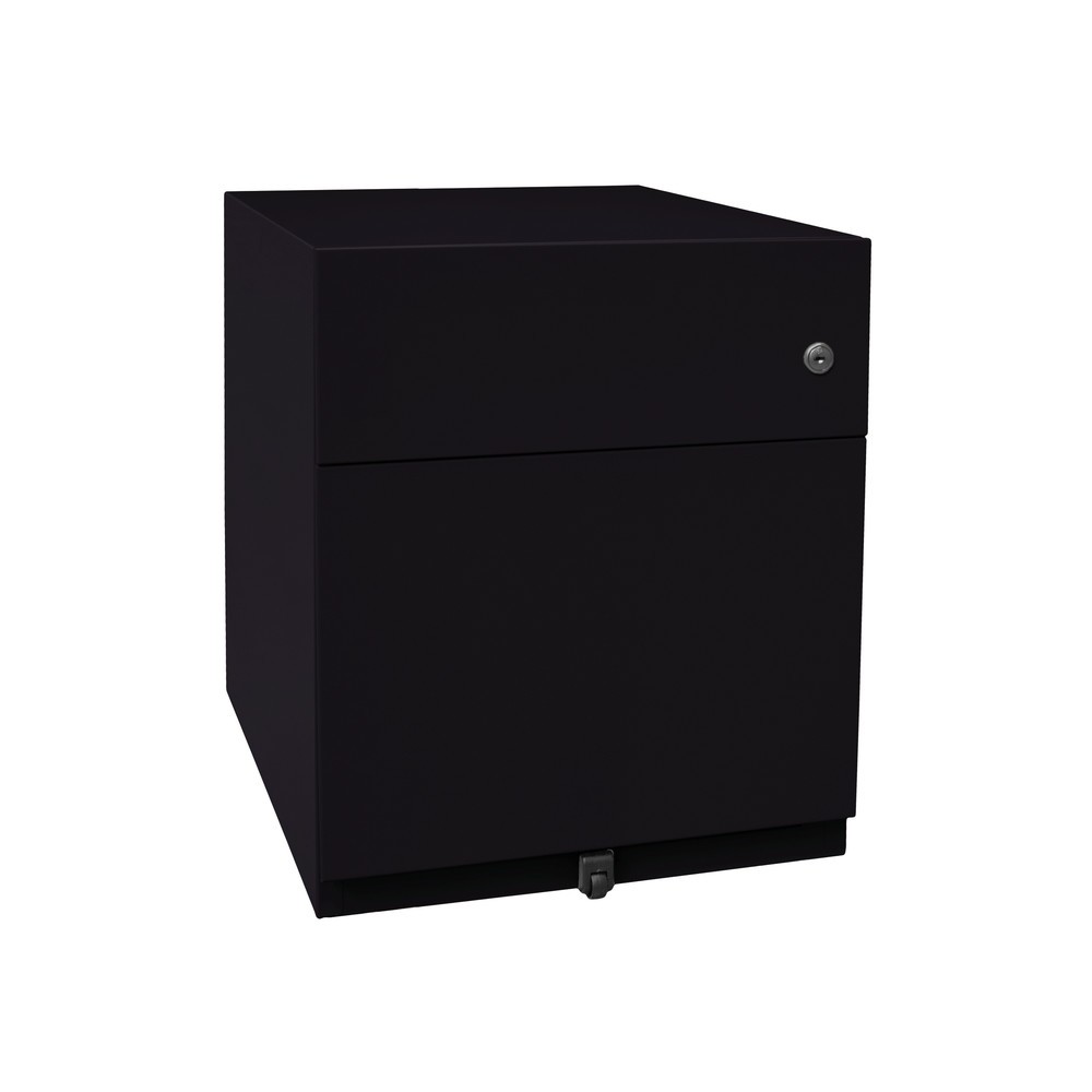 N° de l'image du produit 7 : Conteneur à roulettes Note™ avec dossiers suspendus et tiroir, H x l x P 495 x 420 x 565 mm, noir