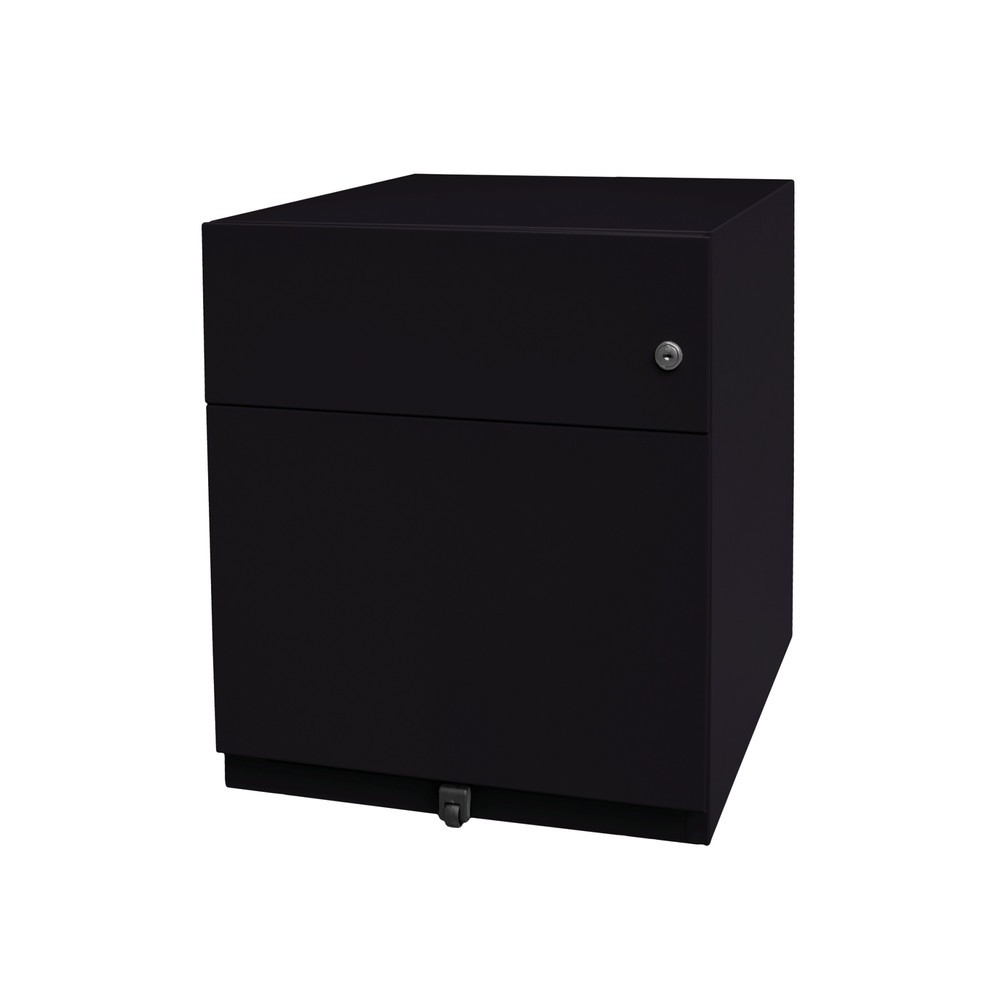Illustration du produit: Conteneur à roulettes Note™ avec dossiers suspendus et tiroir, H x l x P 495 x 420 x 565 mm, noir