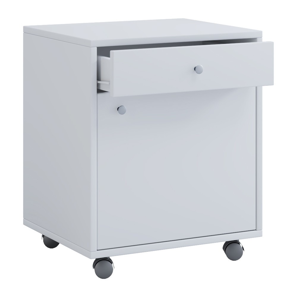N° de l'image du produit 3 : Conteneur d'angle à roulettes Masola Maxi, HxlxP 540 x 450 x 380 mm, blanc