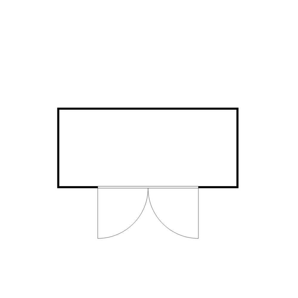 N° de l'image du produit 2 : Conteneur à matériaux FLADAFI®, galvanisé, démonté, 10 m², avec plancher en bois, haut. x larg. x prof. 2 150 x 5 080 x 2 170 mm, porte à doubles battants, centrée sur la largeur
