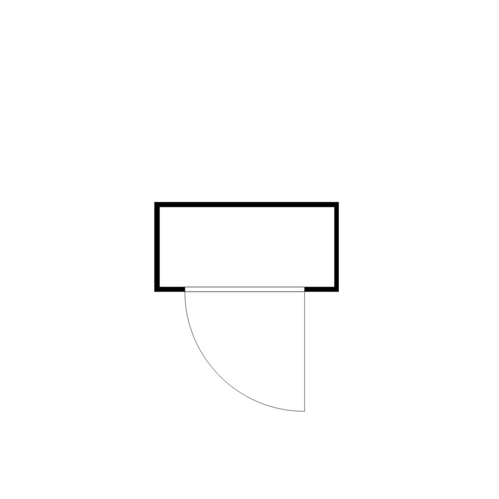N° de l'image du produit 2 : Conteneur à matériaux FLADAFI®, isolé, 2 m², avec sol isolé, haut. x larg. x prof. 2 500 x 2 100 x 1 140 mm, porte à un battant, centré sur la largeur
