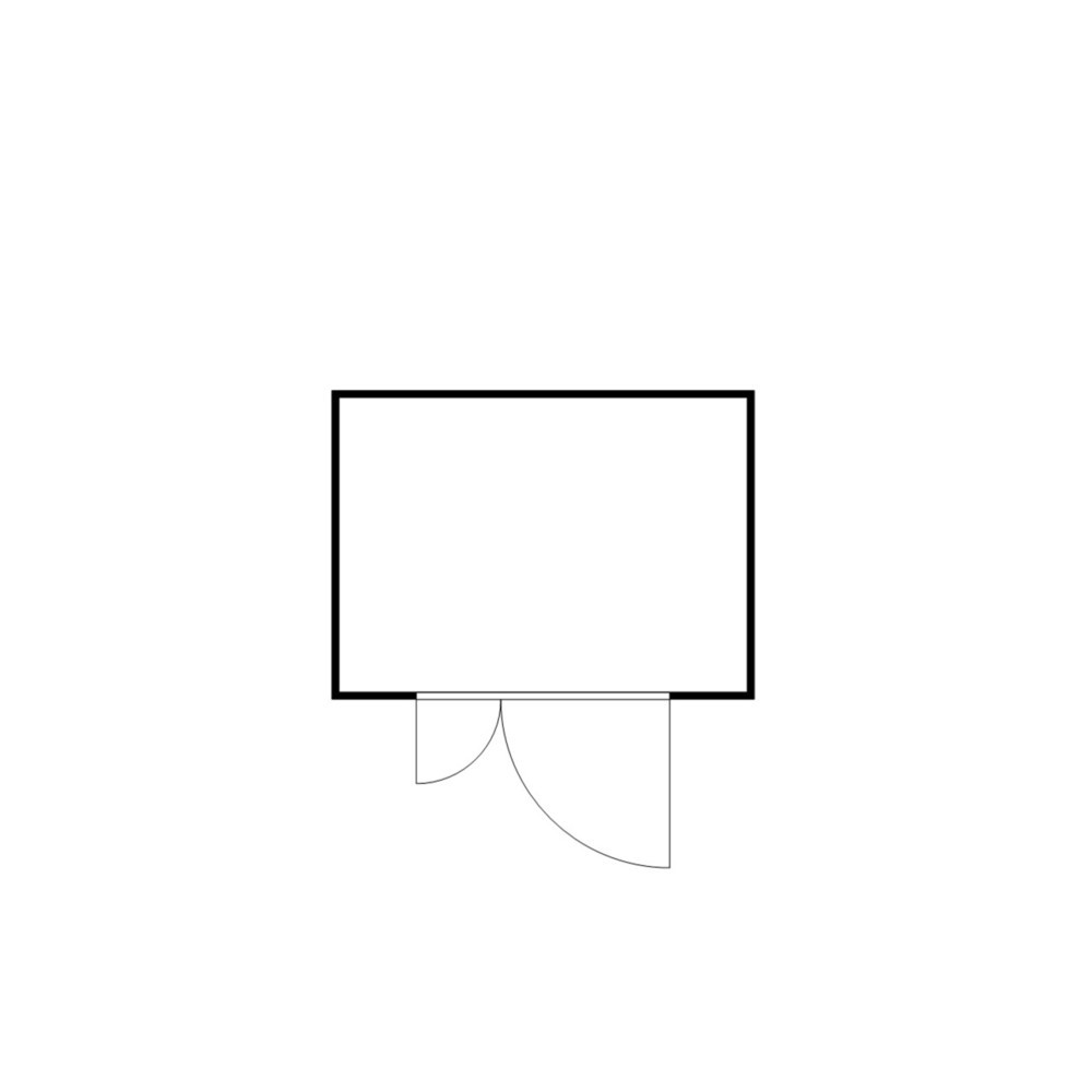 N° de l'image du produit 2 : Conteneur à matériaux FLADAFI®, isolé, 6 m², avec sol isolé, haut. x larg. x prof. 2 500 x 3 050 x 2 170 mm, Porte à doubles battants ( division asymétrique), centrée sur le largeur