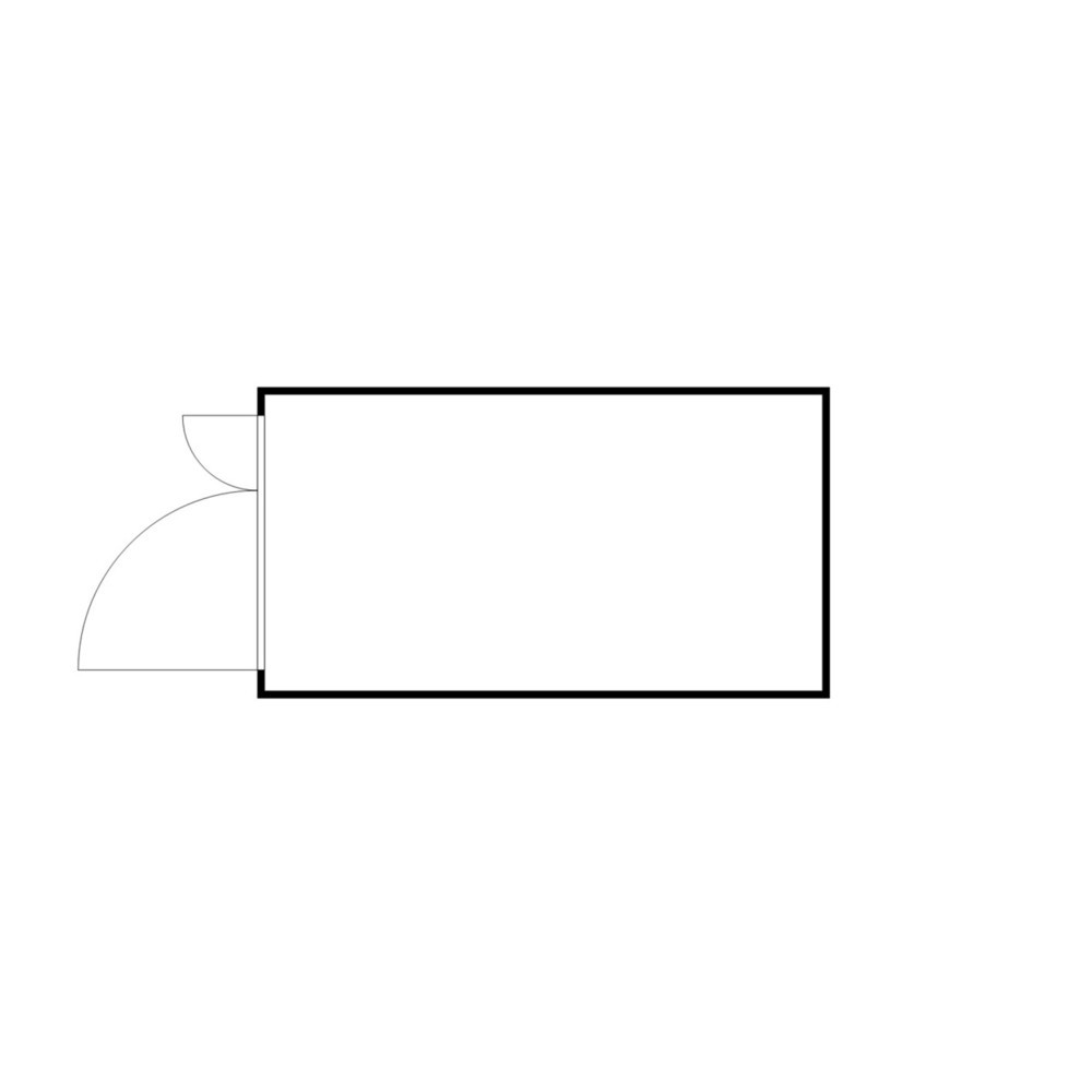 N° de l'image du produit 2 : Conteneur à matériaux FLADAFI®, isolé, 8 m², avec plancher en bois, haut. x larg. x prof. 2 405 x 4 050 x 2 170 mm, porte à doubles battants (division asymétrique), centrée en face avant