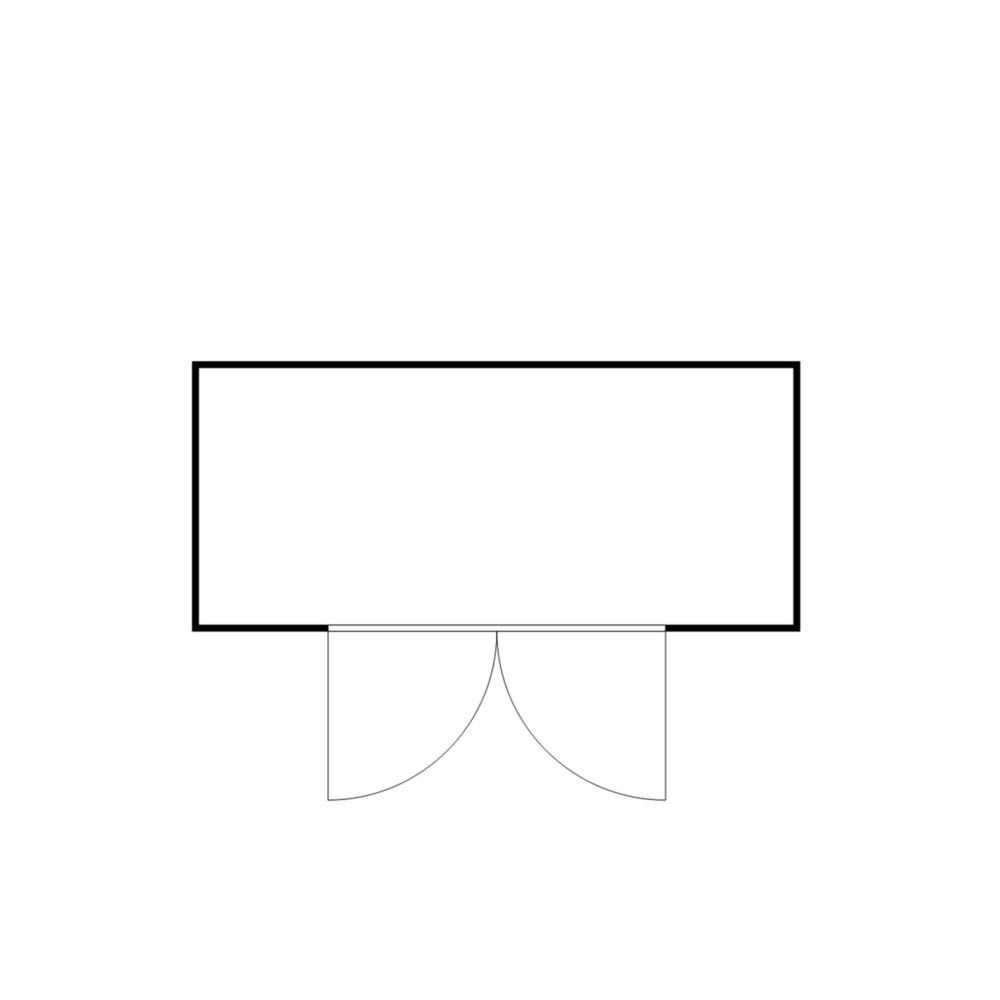 N° de l'image du produit 2 : Conteneur à matériaux FLADAFI®, isolé, 10 m², avec sol isolé, haut. x larg. x prof. 2 500 x 5 080 x 2 170 mm, Porte à doubles battants, centrée sur le largeur