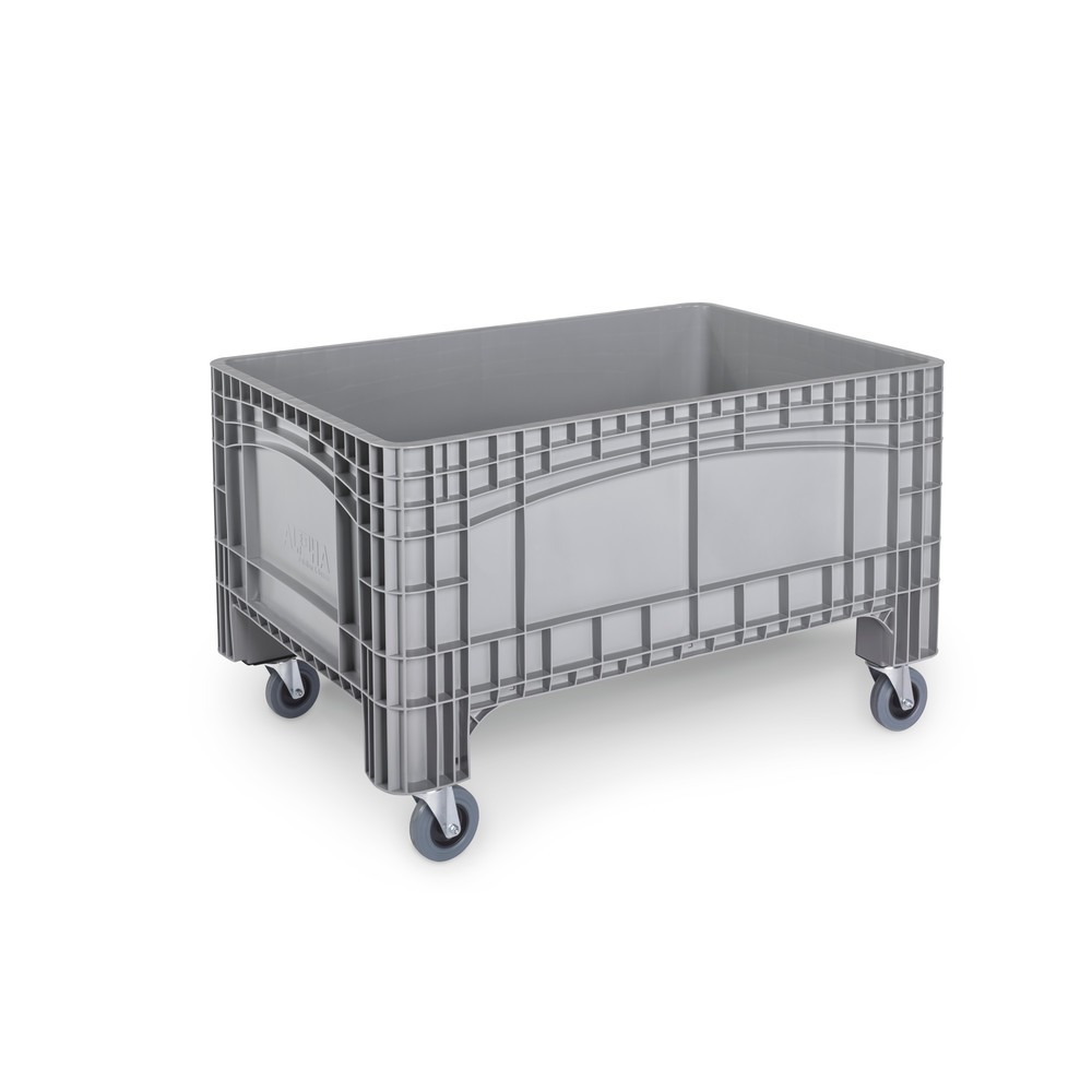Illustration du produit: Conteneur grand format L, HxlxP 800 x 1.200 x 580 mm, 354 litres, 4 roues directrices, gris