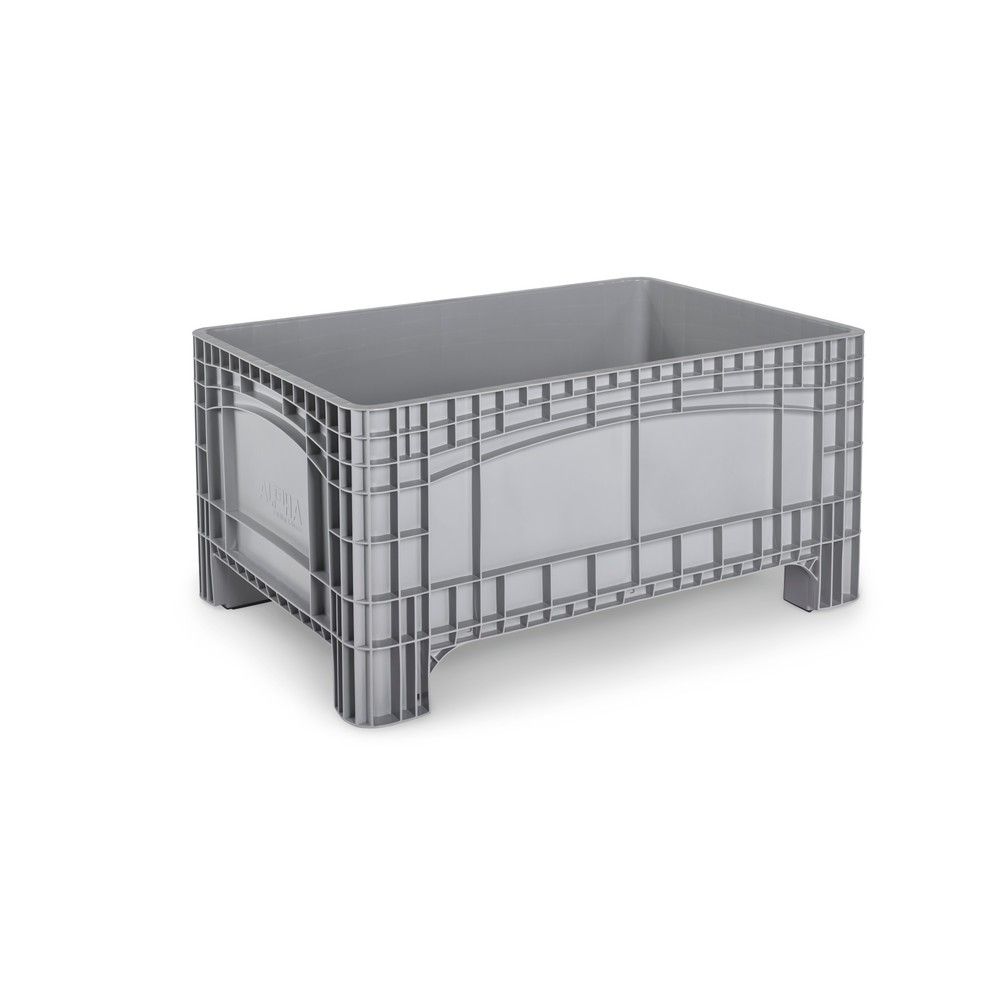 Illustration du produit: Conteneur grand format L, HxlxP 800 x 1.200 x 580 mm, 354 litres, 4 pieds, gris