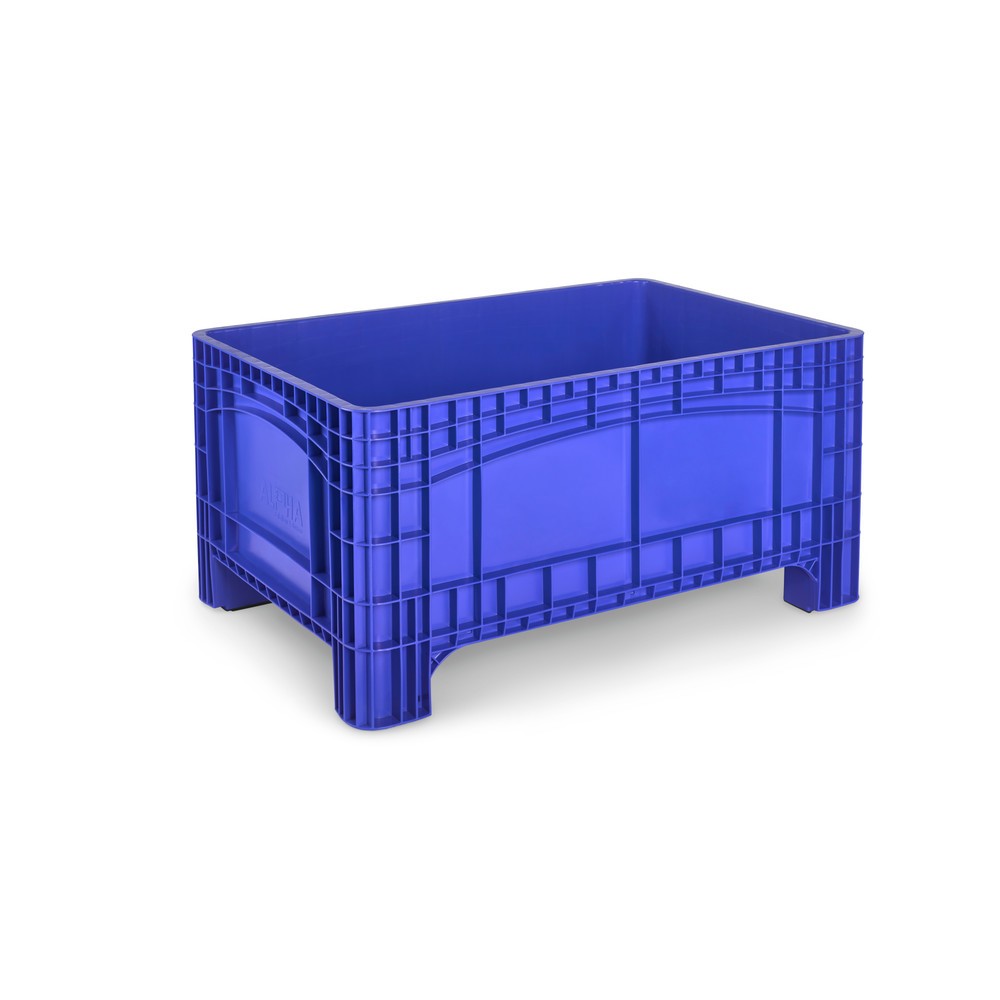 Illustration du produit: Conteneur grand format L, HxlxP 800 x 1.200 x 580 mm, 354 litres, 4 pieds, bleu