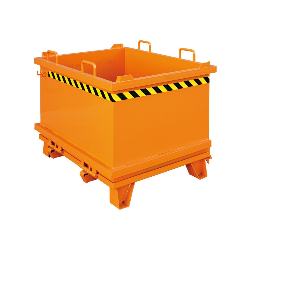Illustration du produit: Conteneur inférieur pliable avec câble de traction, volume 0,3 m³, orange pur