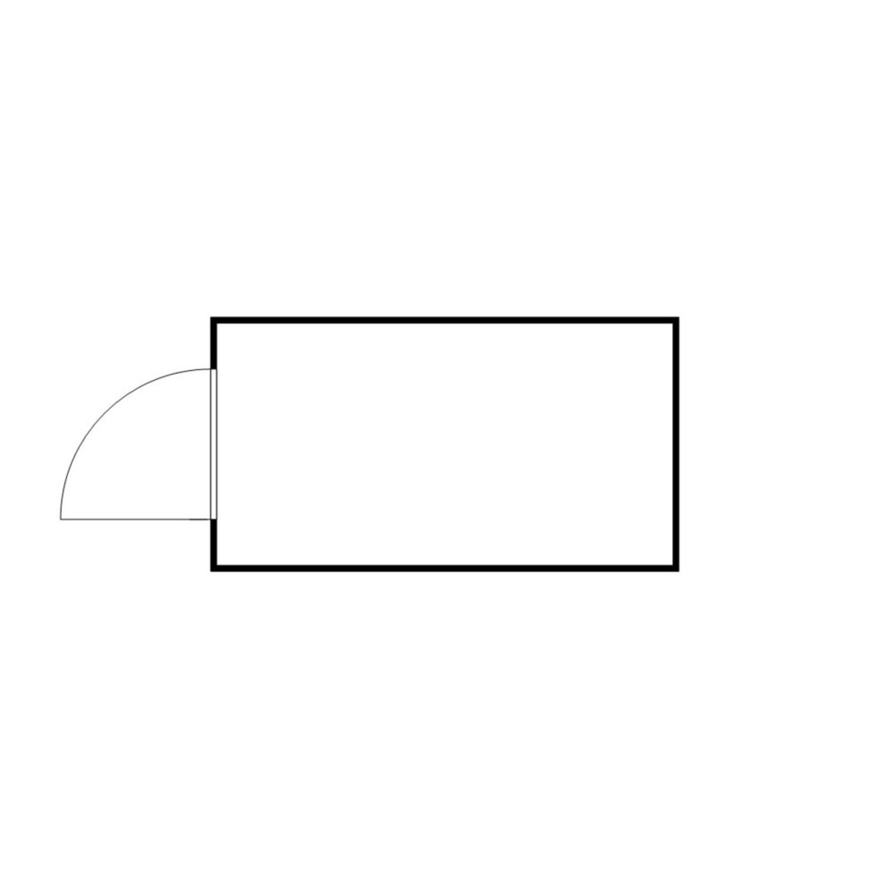 N° de l'image du produit 2 : Conteneur pour substances dangereuses SAFE Tank 1000 ALG, isolé, installation à l'extérieur, complètement monté, revêtement plastique RAL 9002, dimensions extérieures 4 350x2 170x2 510 mm, porte à un battant, au centre du côté avant, surface